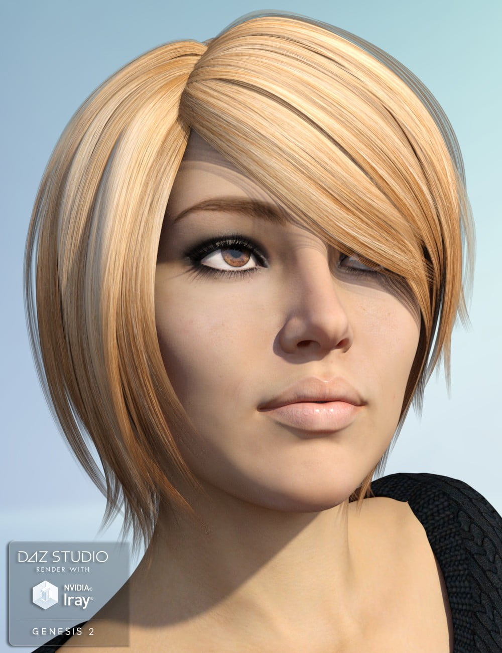 Alyssa Hair for Genesis 2 Female(s)