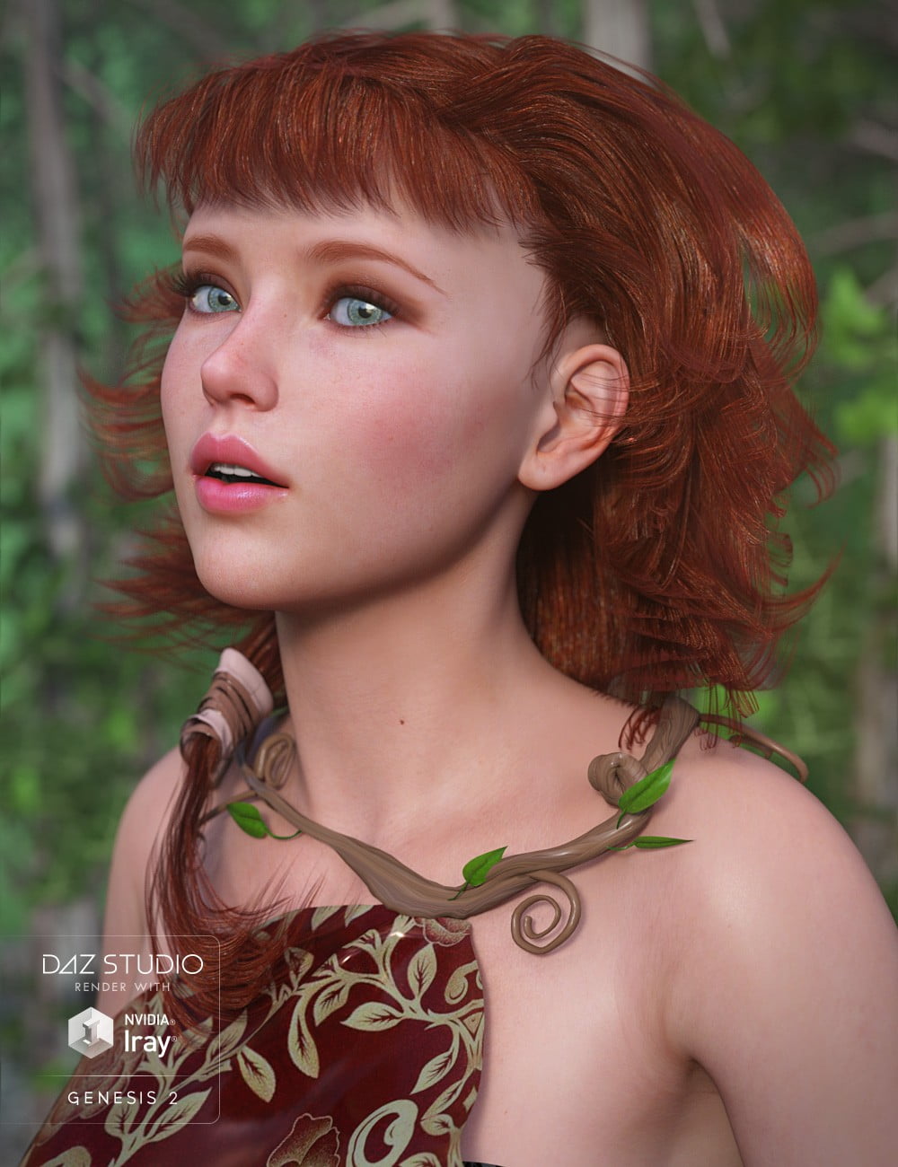 Tangerine Hair for Genesis 2 Female(s)