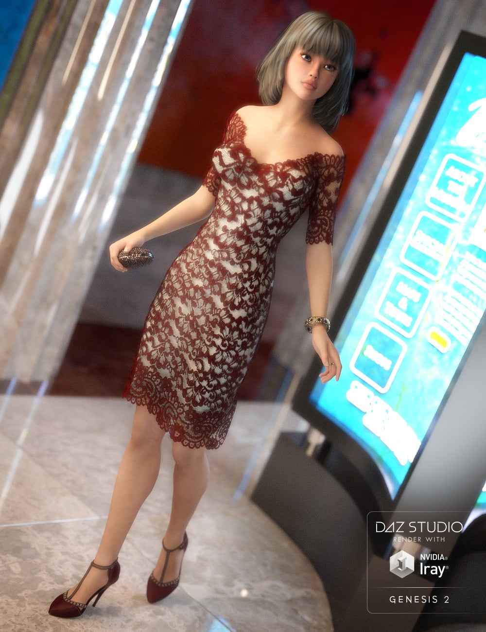 Luxury Lace Cocktail Dress II
