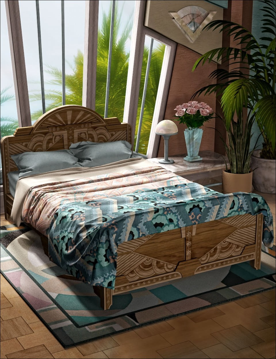 South Beach Deco 4 - Beds