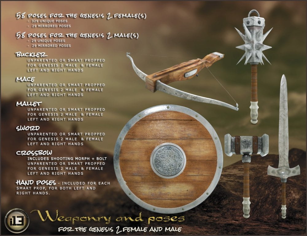 i13 WEAPONRY and Poses