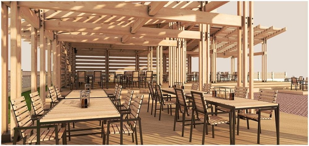 Shaded Haven Gazebo Cafe