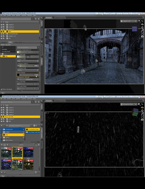 DAZ Studio Iray Rain Look