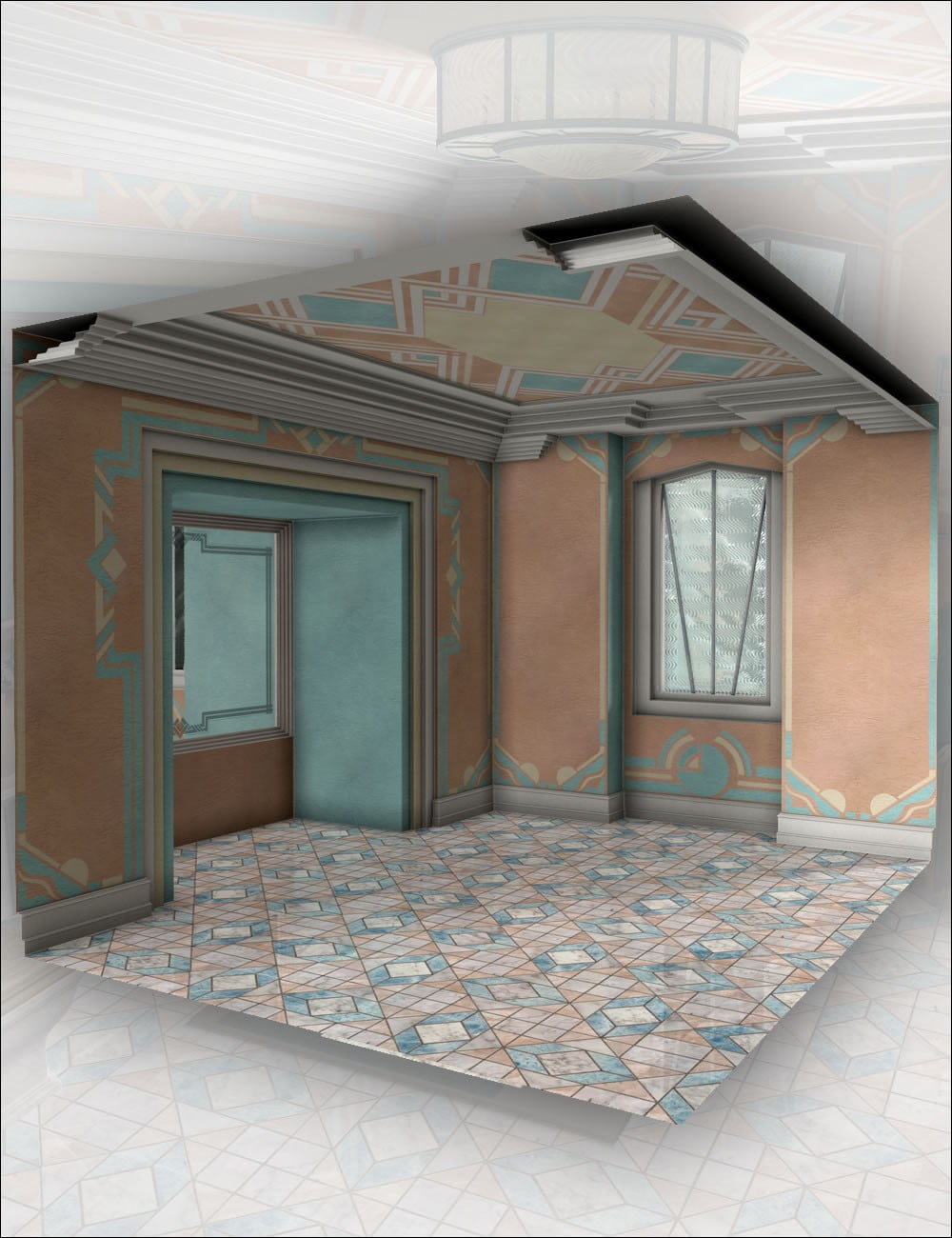 South Beach Deco 3 - Bath