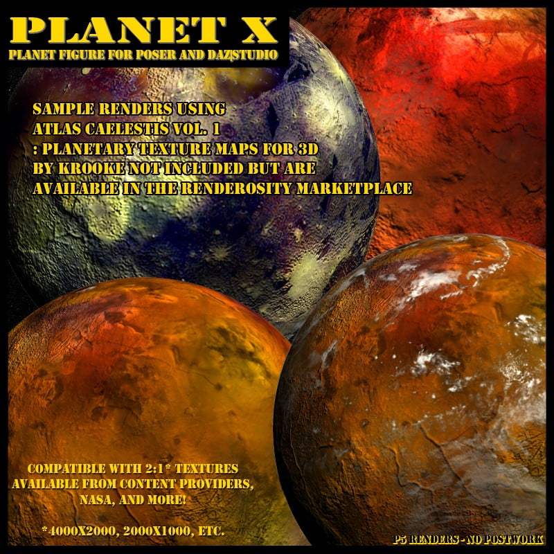 Planet X for Poser and Daz Studio