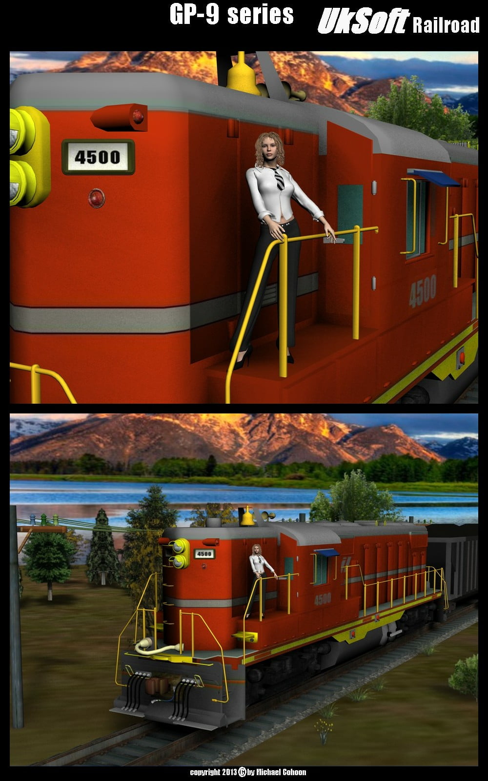 UkSoft Railroad GP-9 Loco