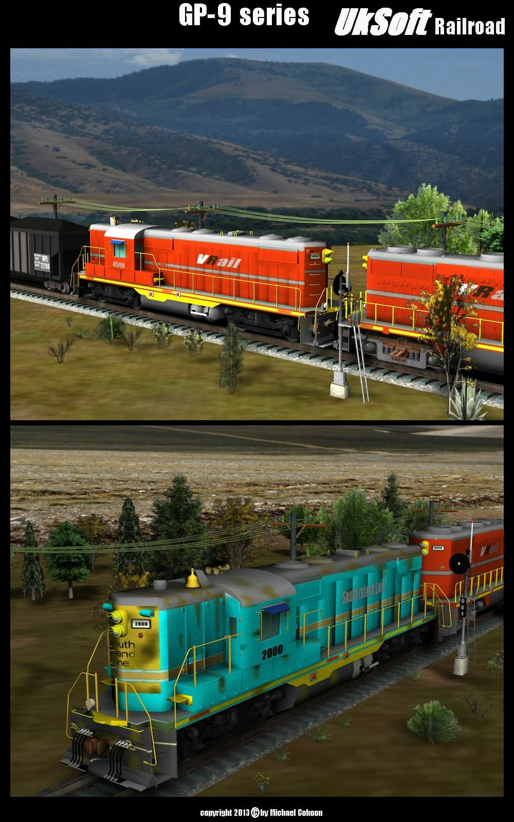 UkSoft Railroad GP-9 Loco