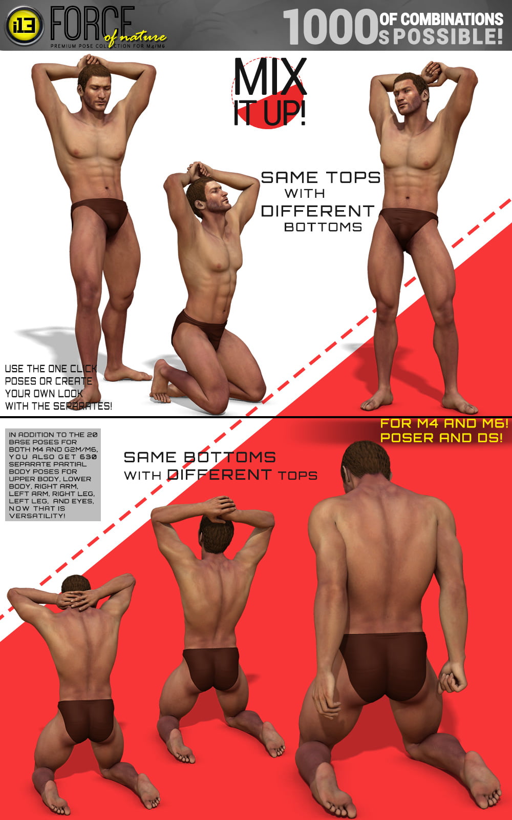 i13 FORCE of nature pose collection for M4/G2M