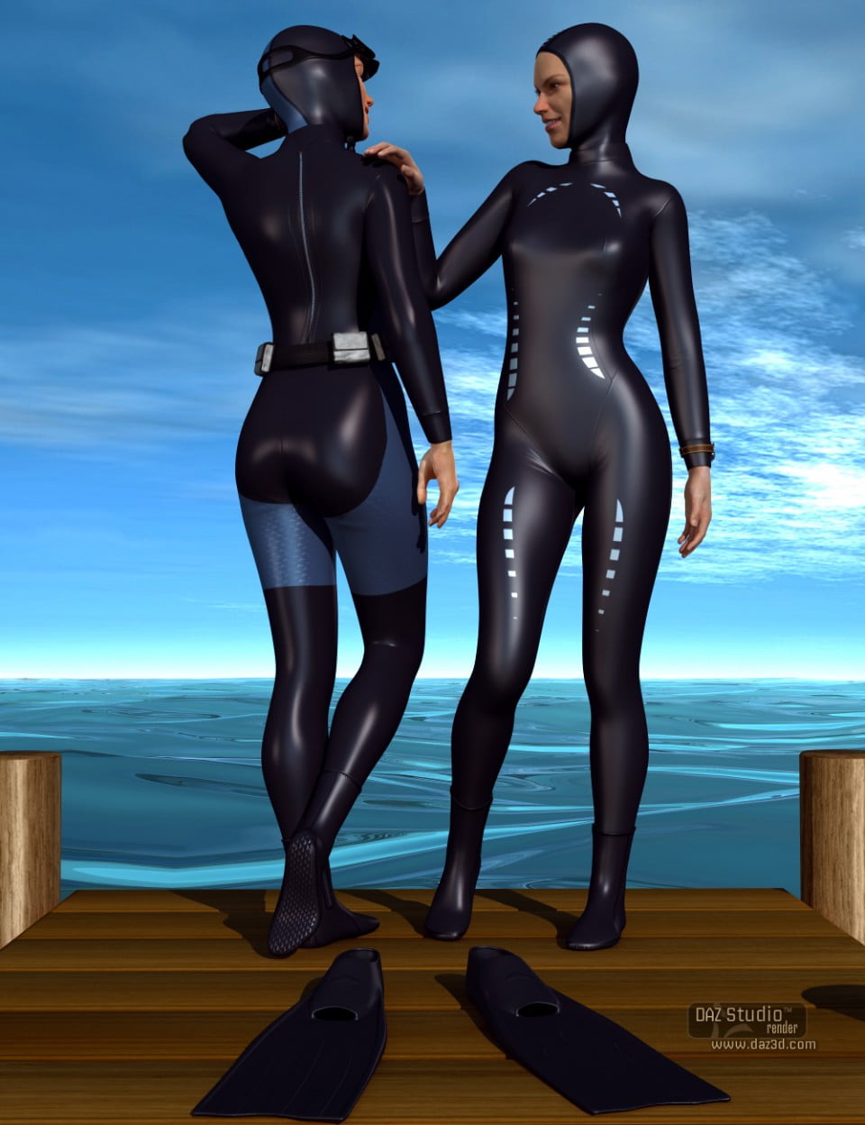 Freediver and Accessories for Genesis 2 Female(s)