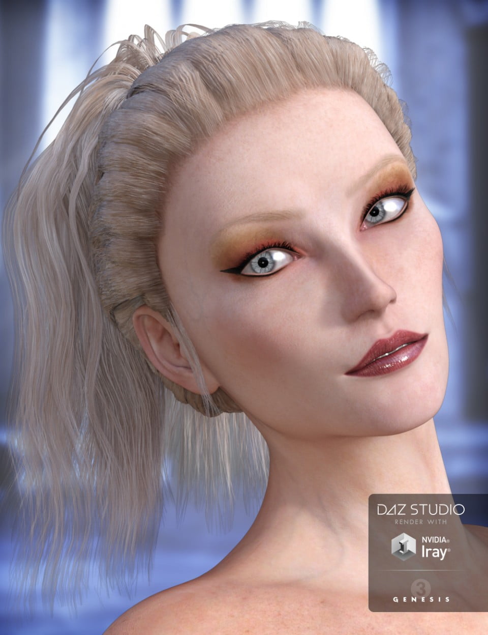 Lady Rune Updo for Genesis 3 Female(s) and Genesis 2 Female(s)