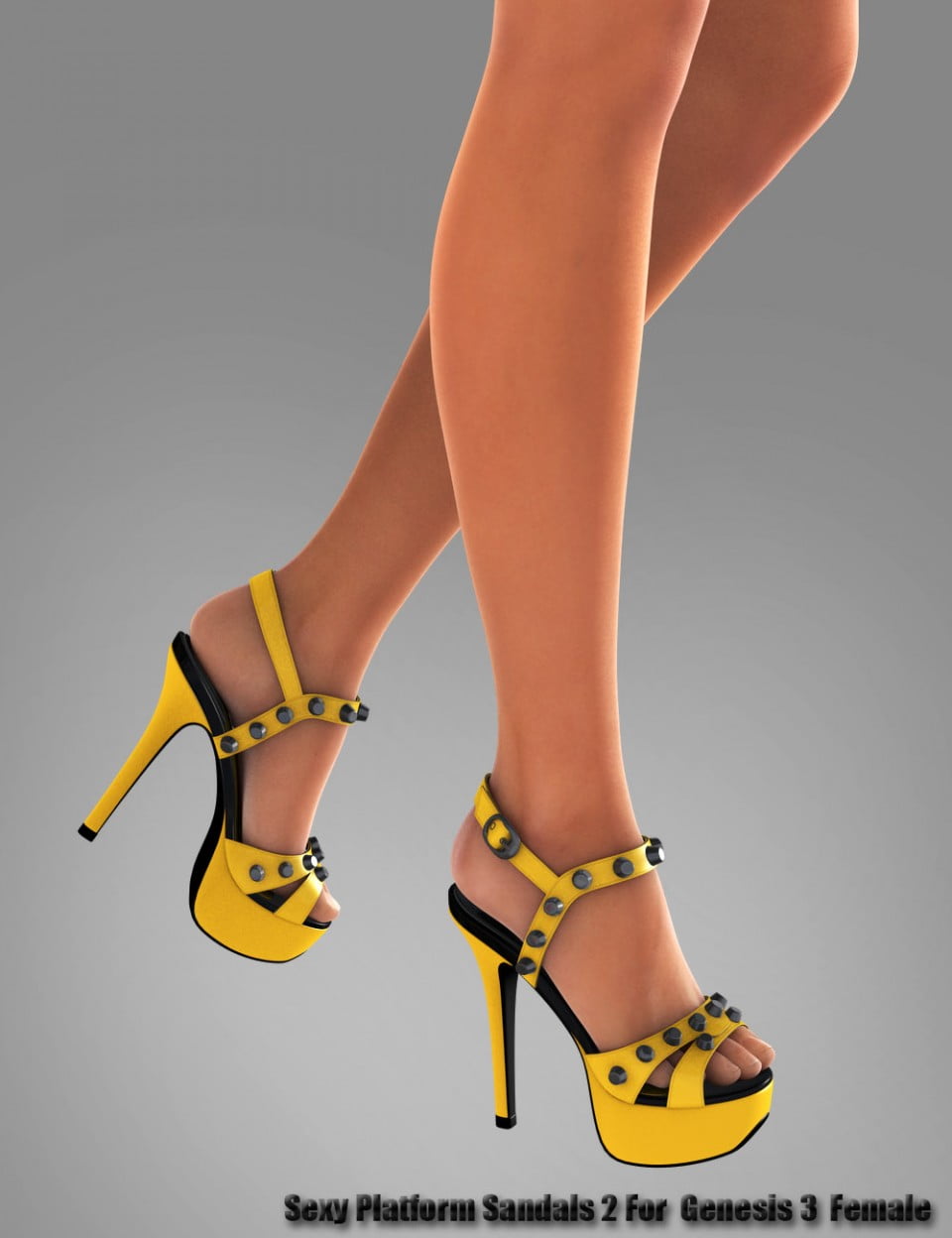 Sexy Platform Sandals 2 for Genesis 3 Female(s)
