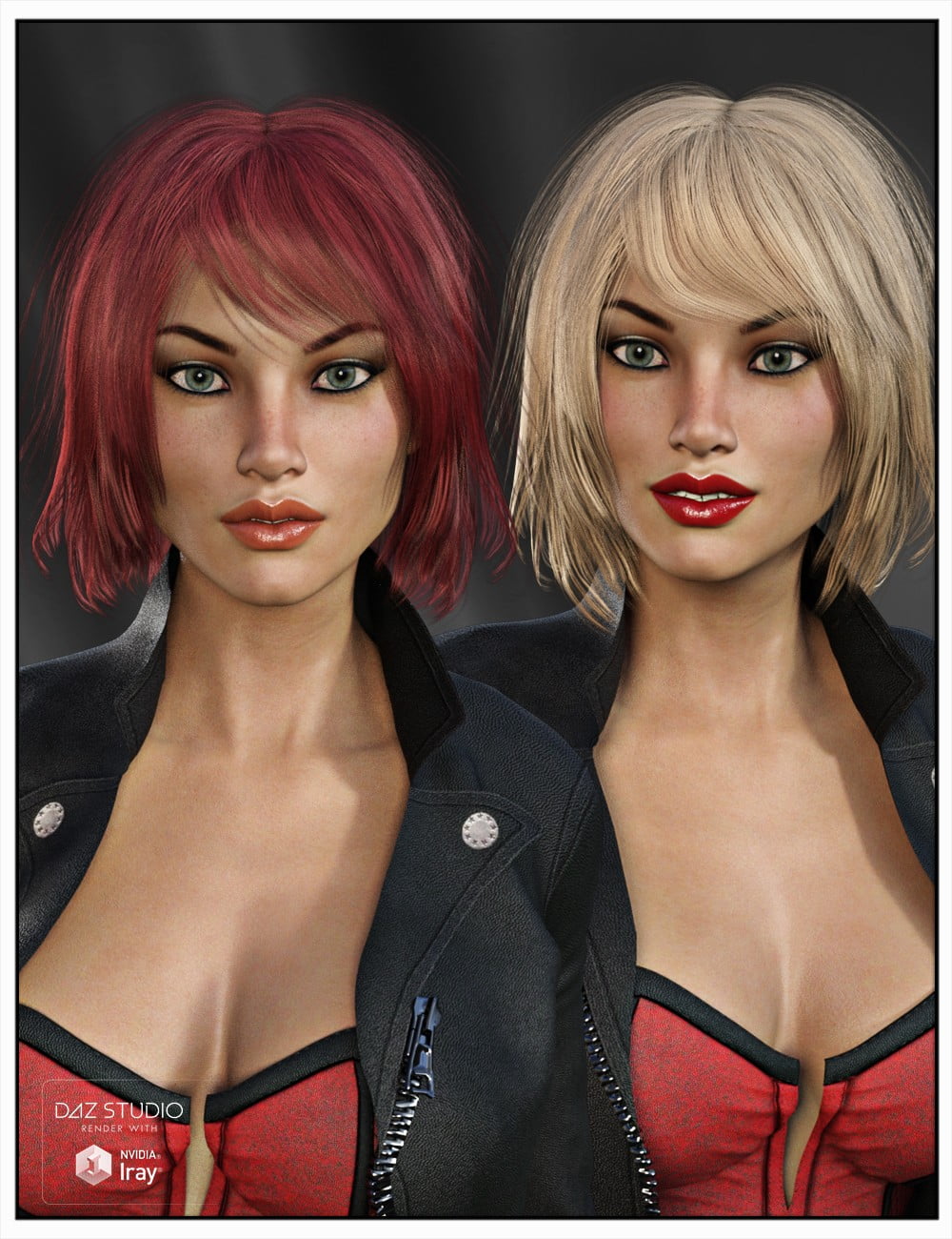 Kiva Hair for Genesis 3 Female(s), Genesis 2 Female(s) and Victoria 4