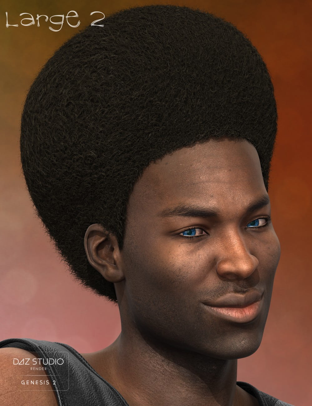 Nuru Hair for Genesis 2 Male(s)