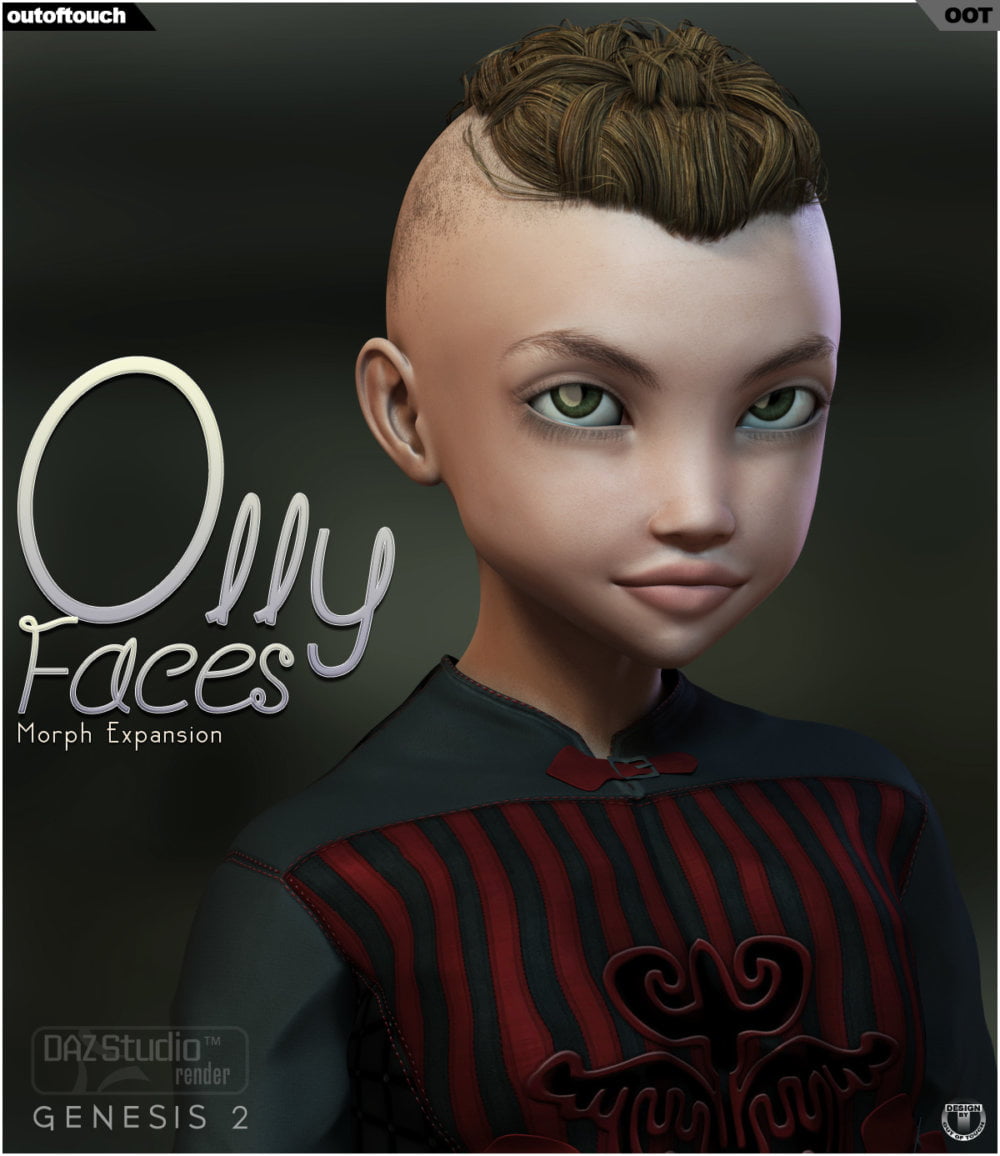Olly's Faces for Olly for Genesis 2 Male(s)