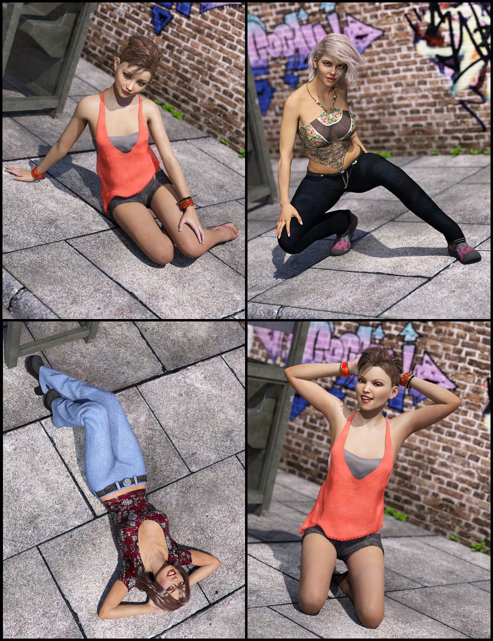 Iconic Attitudes Female Poses