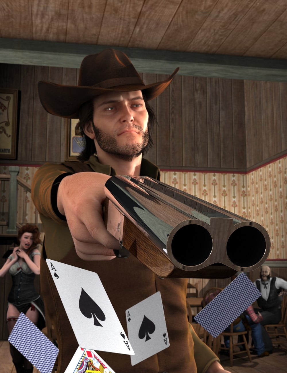 Deividman's Double Barrel Sawed-off Shotgun