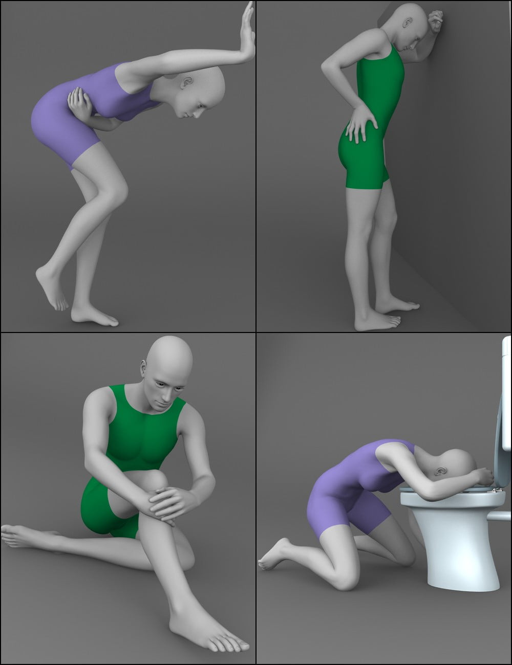 Painful Moment Poses