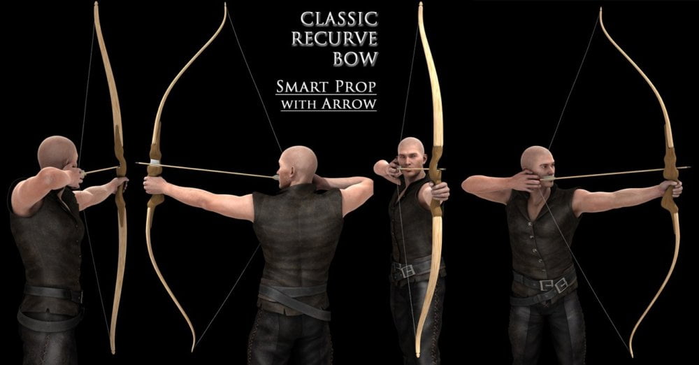 Classic Recurve Bow Smart Prop and Poses