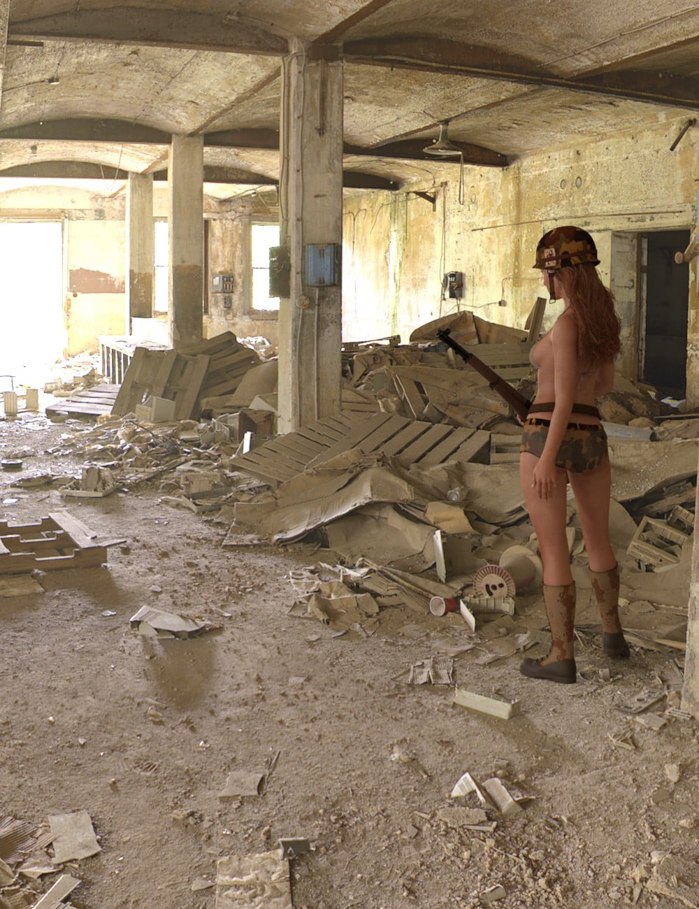 Iray HDRI: Apocalyptic Plant Indoors Set 2