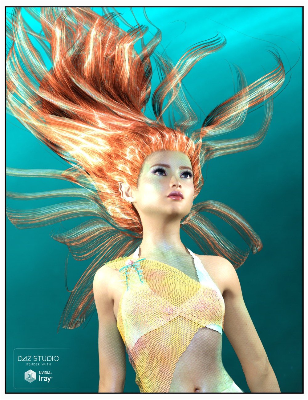 Laguna-Naoko Hair for Genesis 3 Female(s), Genesis 2 Female(s) and Victoria 4