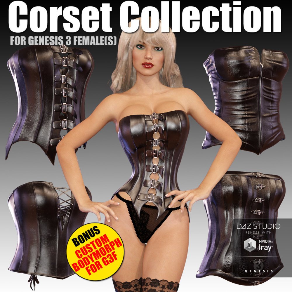 Corset Collection for Genesis 3 female(s)