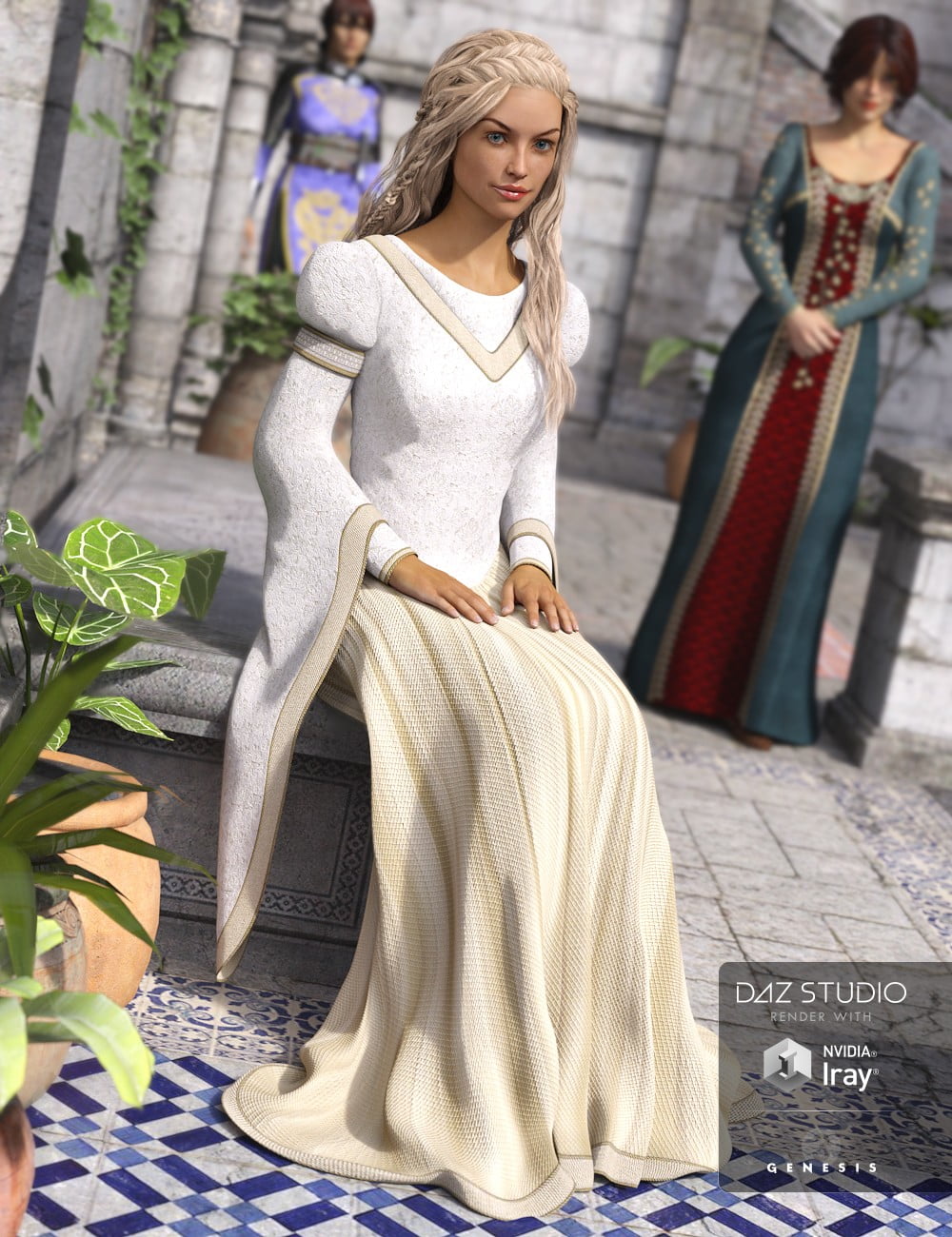 Medieval Princess Dress for Genesis 3 Female(s)
