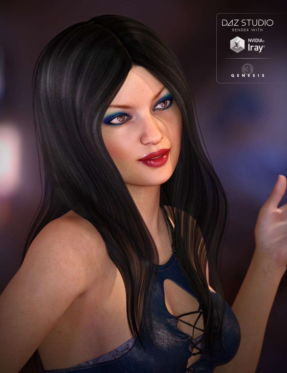 Lisse Hair for Genesis 3 Female(s)