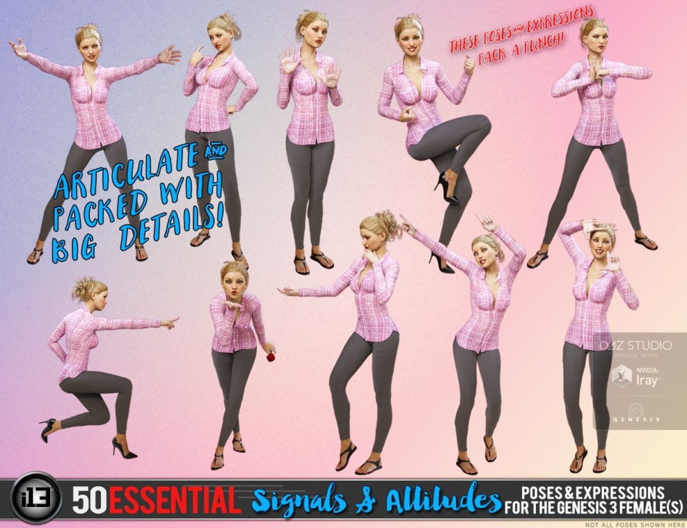 i13 50 Essential Signals and Attitudes Poses and Expressions