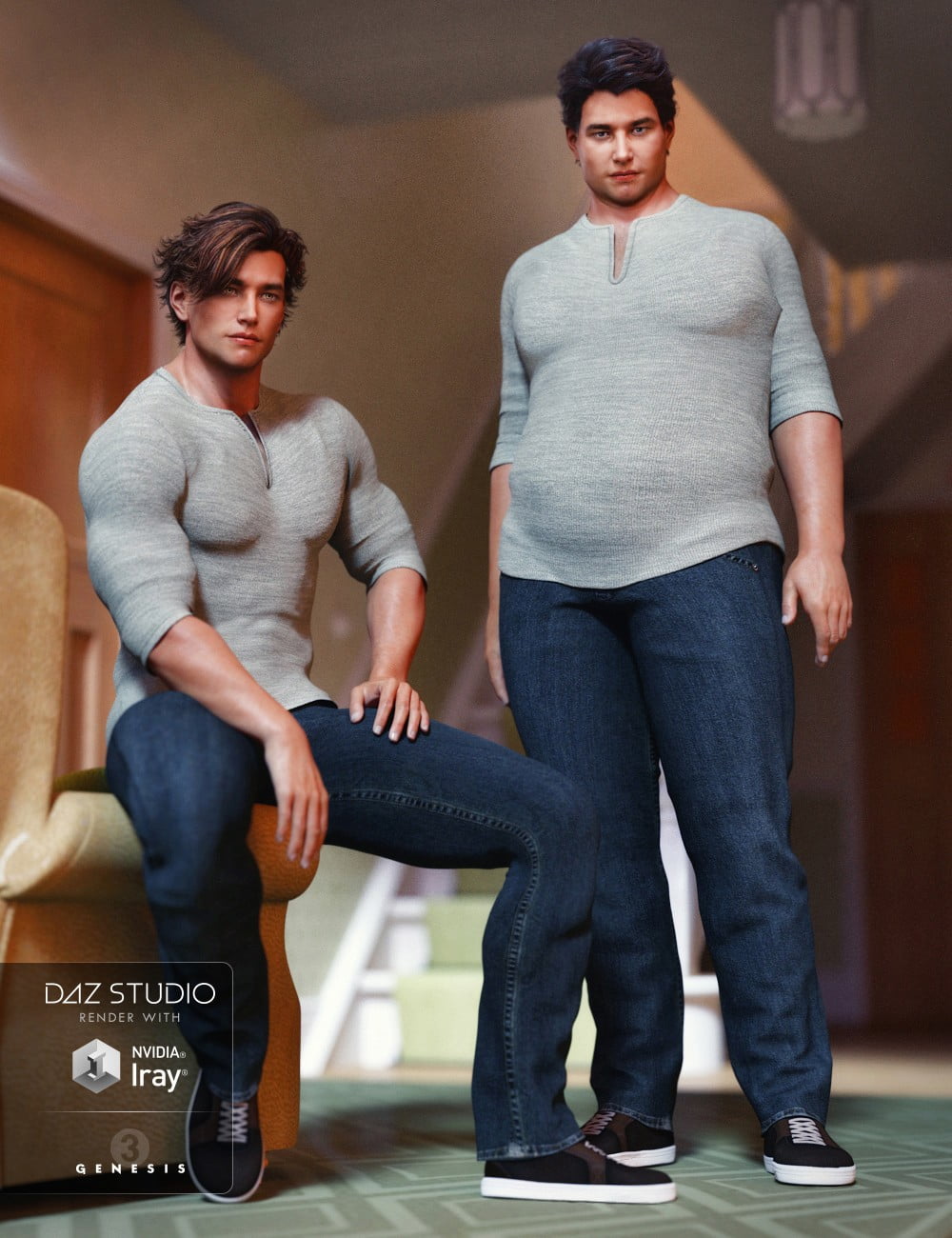 Laid Back Outfit for Genesis 3 Male(s)