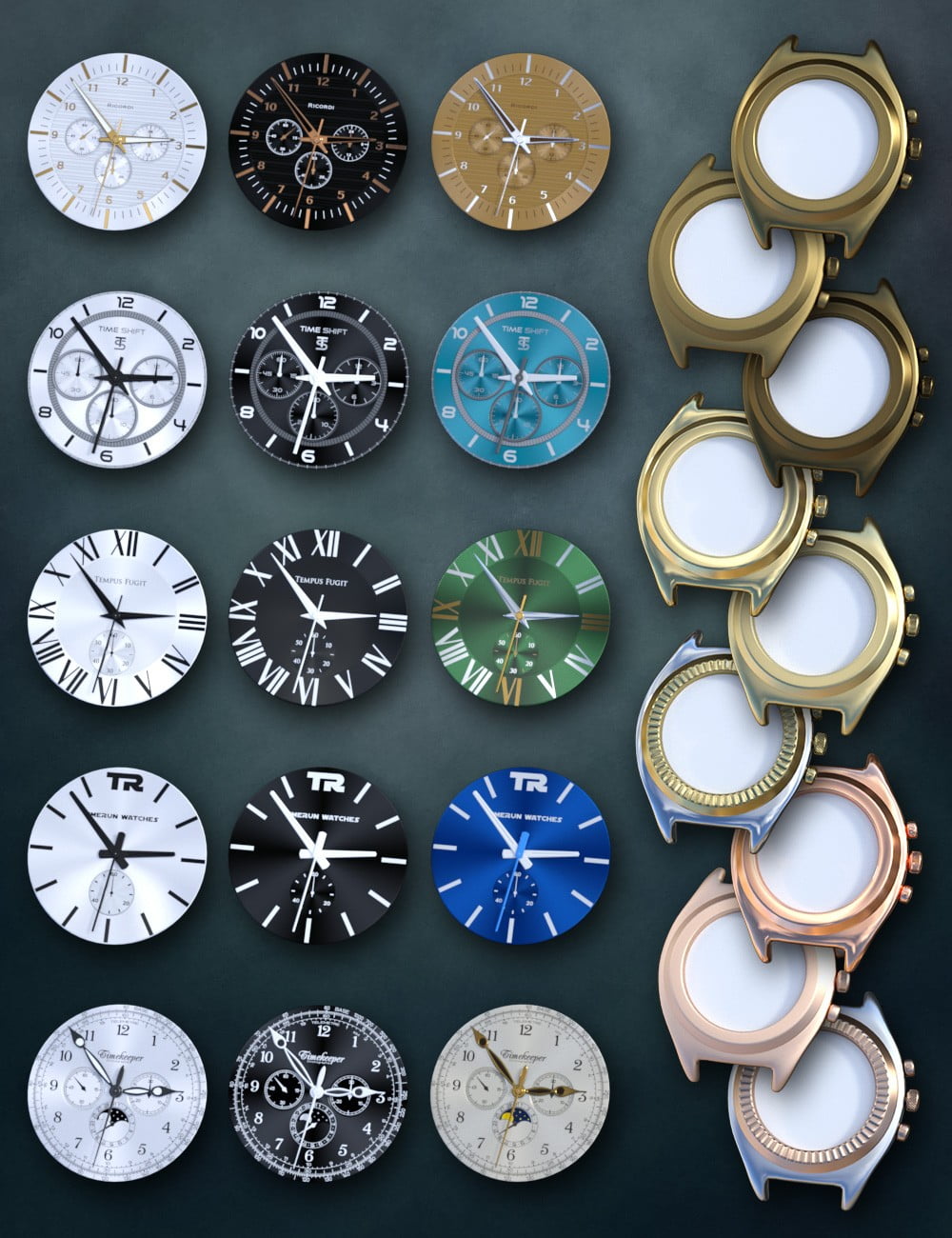 04-varied-round-watches-for-round-wristwatch-daz3d