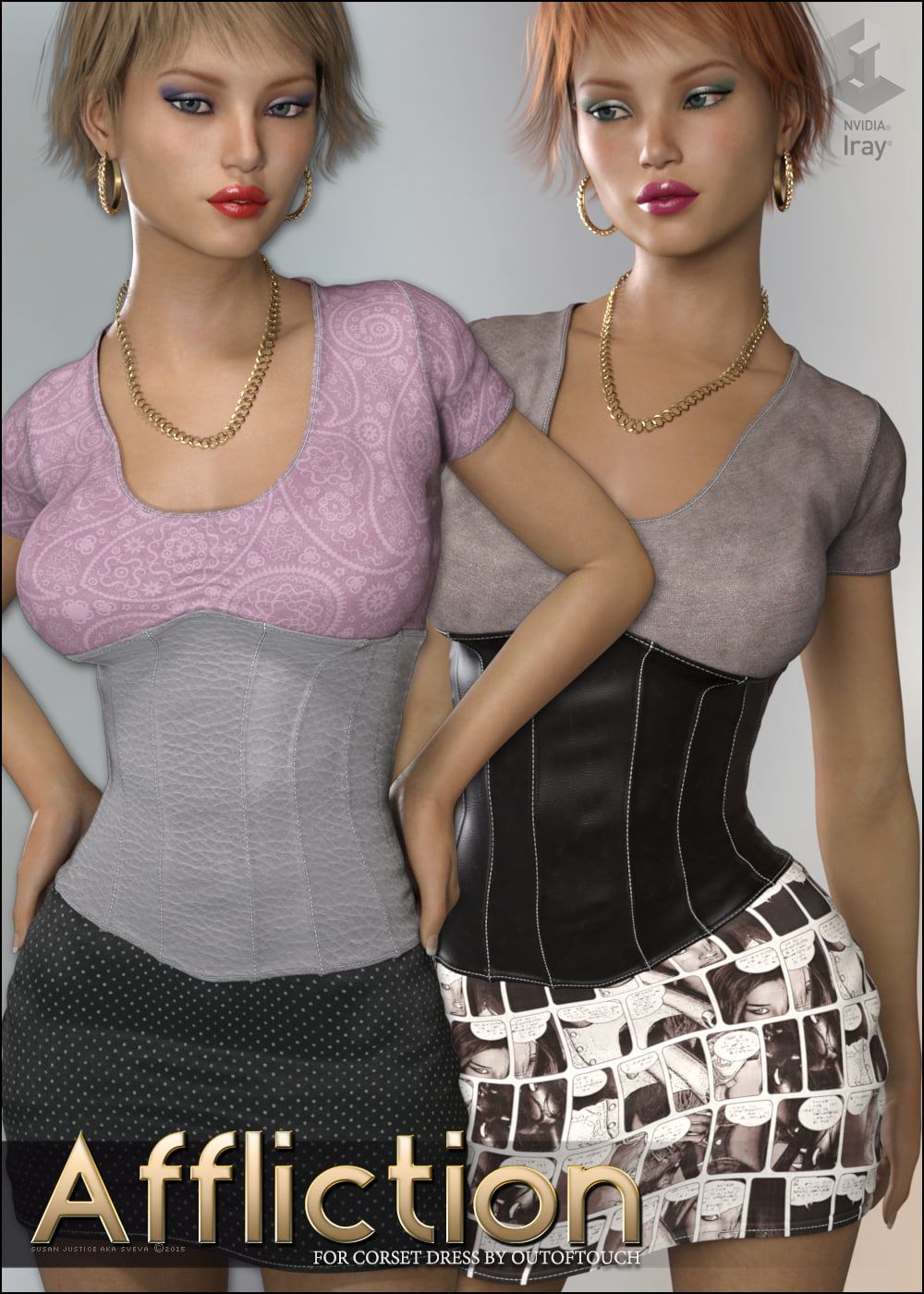 Affliction for Corset Dress G3F