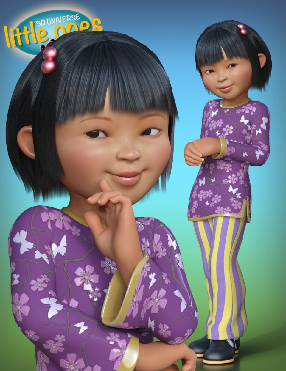 Little Ones (Asian Female) for Genesis 3 Female ⋆ Freebies Daz <b>3</b><b>D</b>.