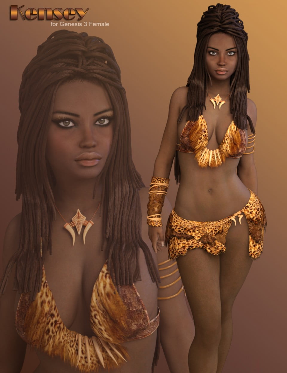 P3D Kensey for Genesis 3 Female