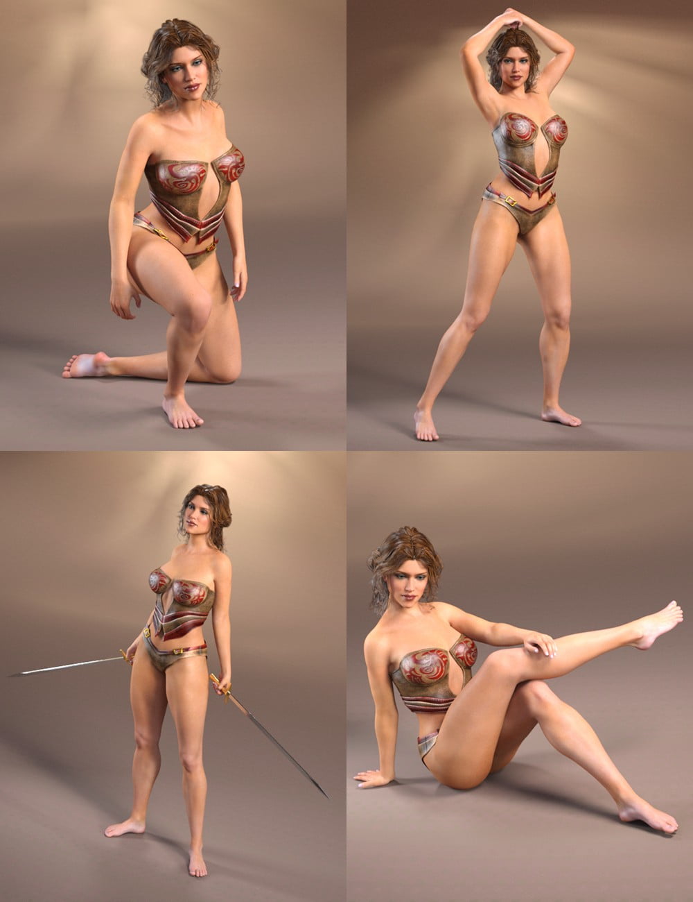 Amazon Queen Poses for Olympia 7