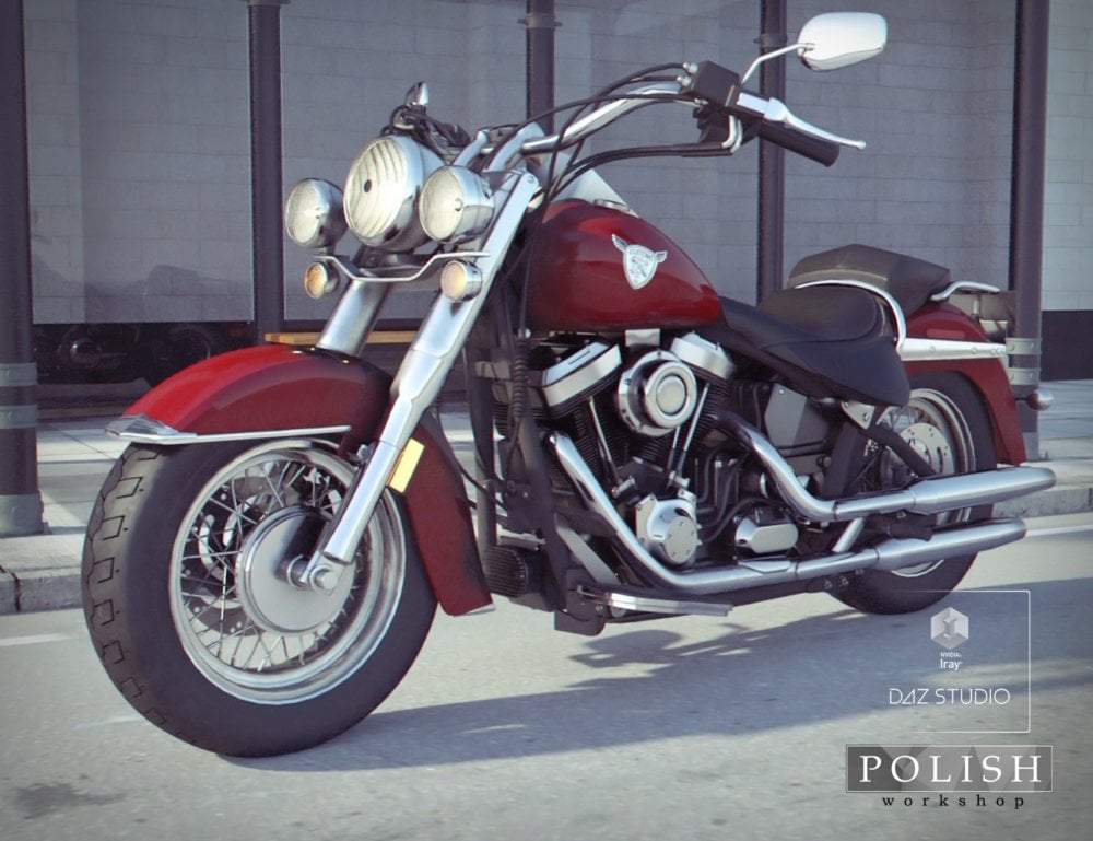 Heavy Motorcycle Road Cruiser