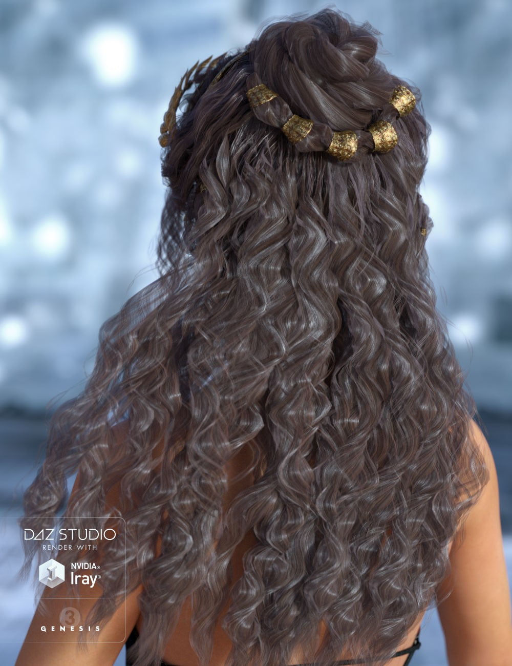 Odessa Hair for Genesis 3 Female(s)