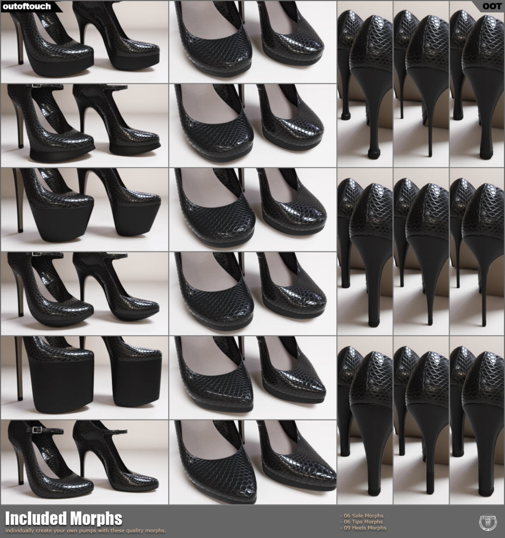 Sexy Morphing Mary-Janes for Genesis 3 Female(s)