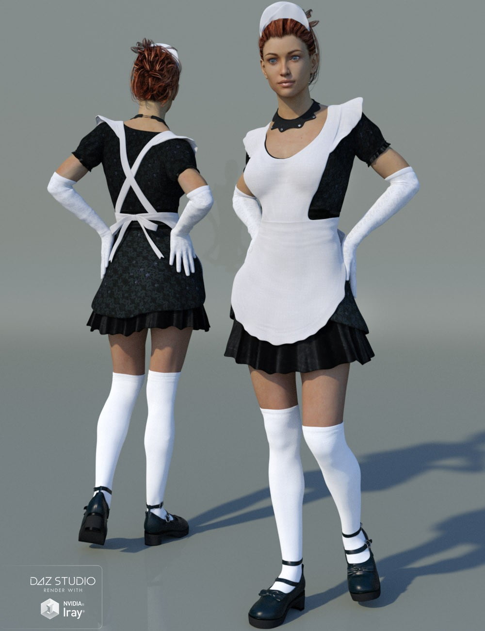 Goth Maid for Genesis 3 Female(s)
