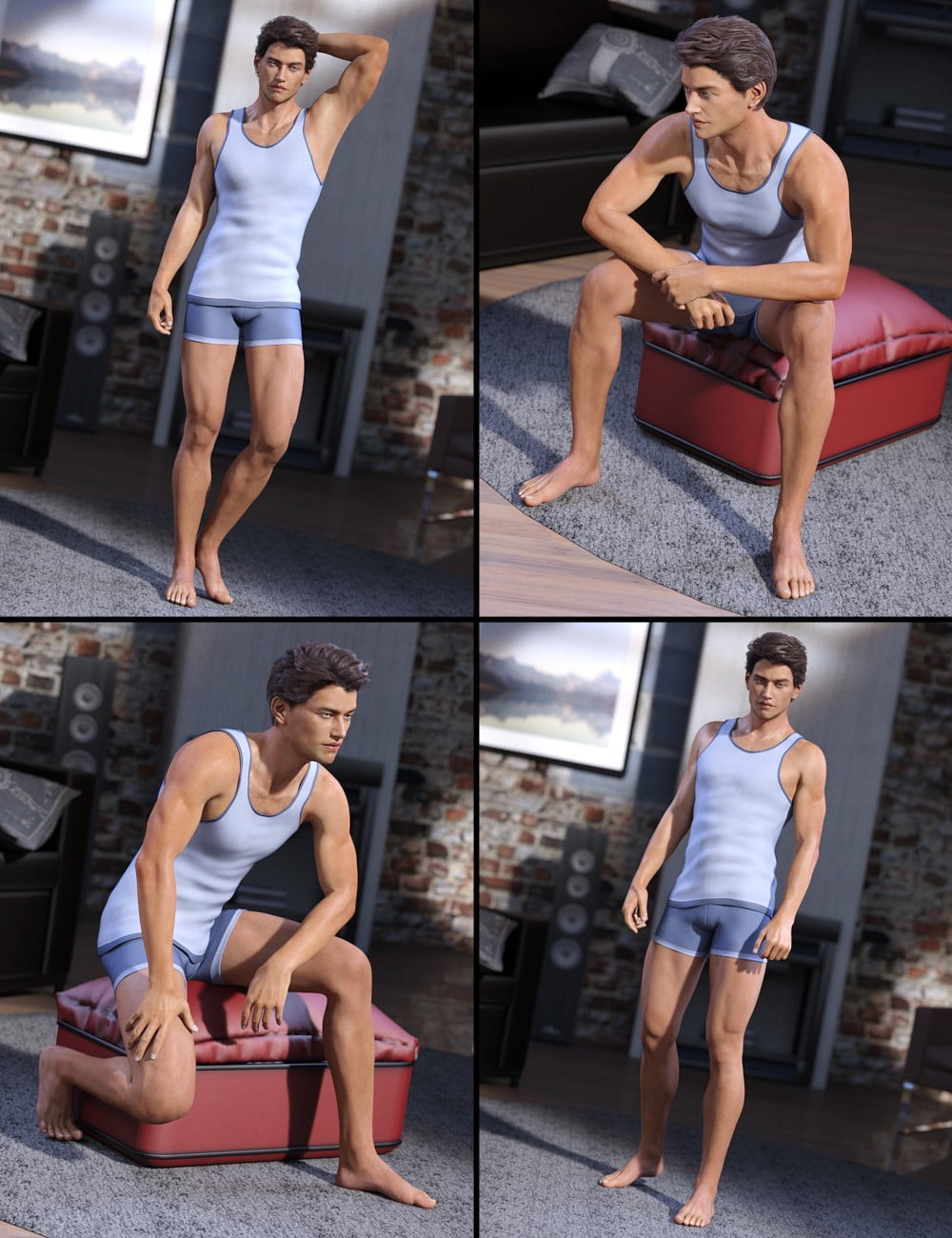 Urban Model Poses for Genesis 3 Male & Michael 7