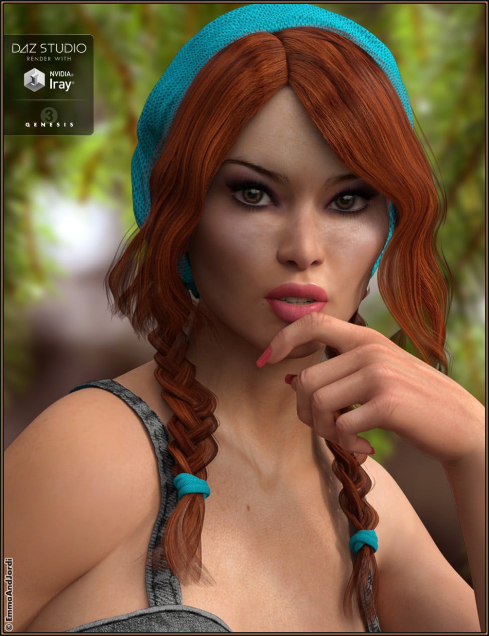 Shandi Hair for Genesis 3 Female(s)