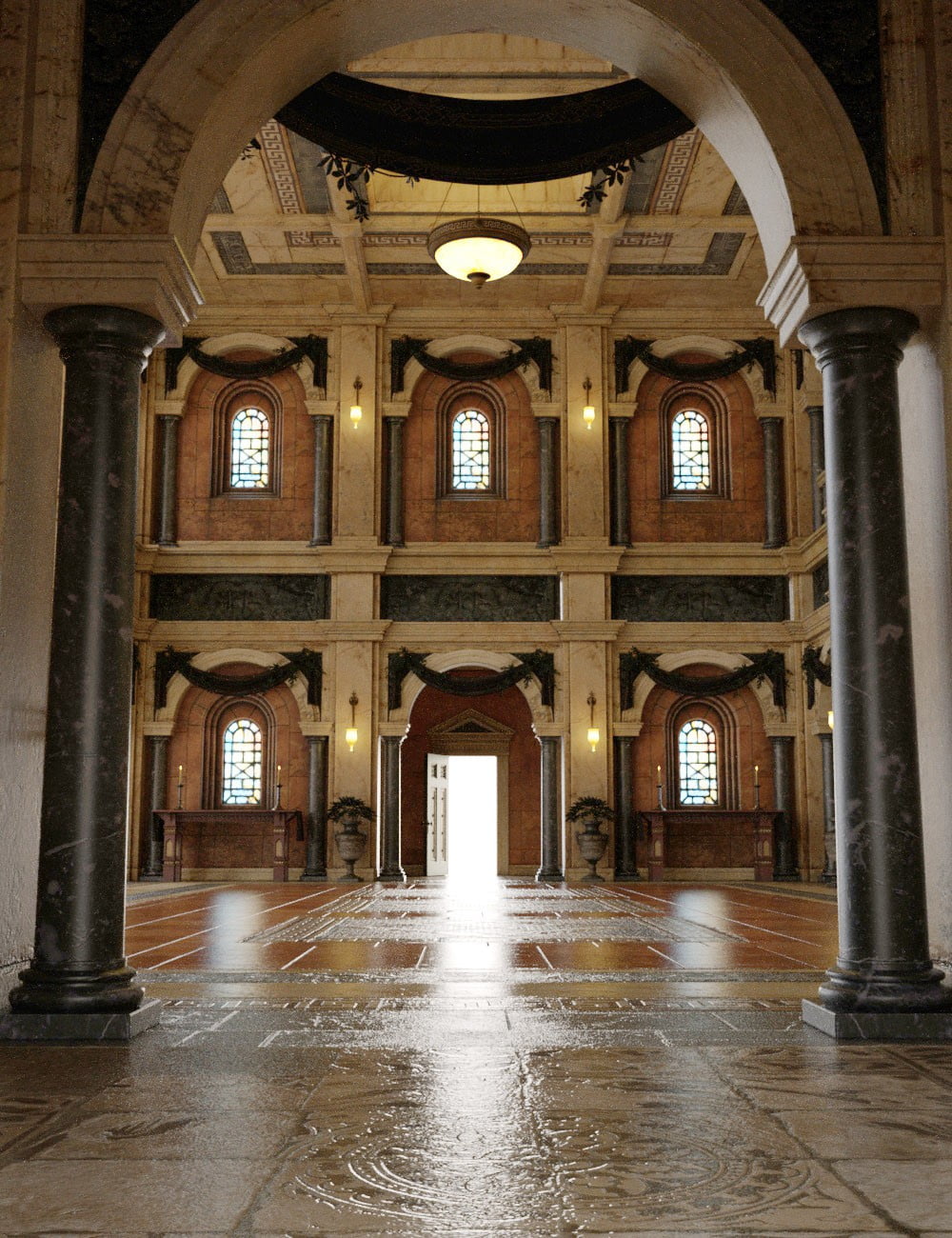 Borgia's Opulent Hall