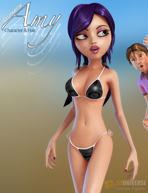 Toon Amy for Genesis (Character/Hair) | Freebies Daz 3D