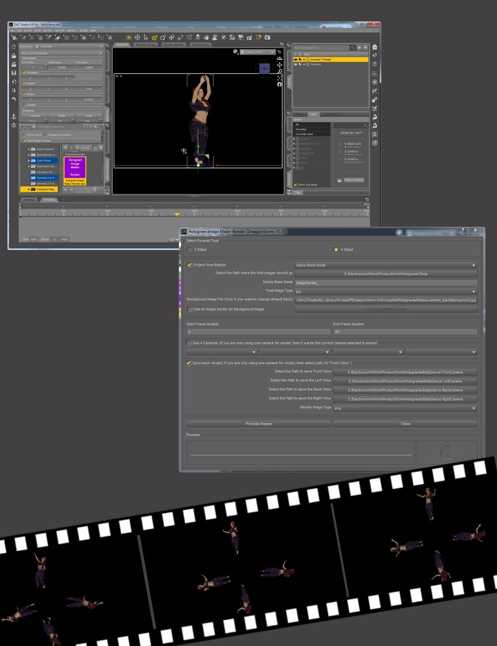Hologram Image Maker for Daz Studio