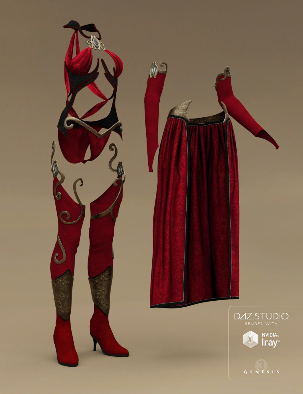 Sexy Sorceress for Genesis 3 Female(s)