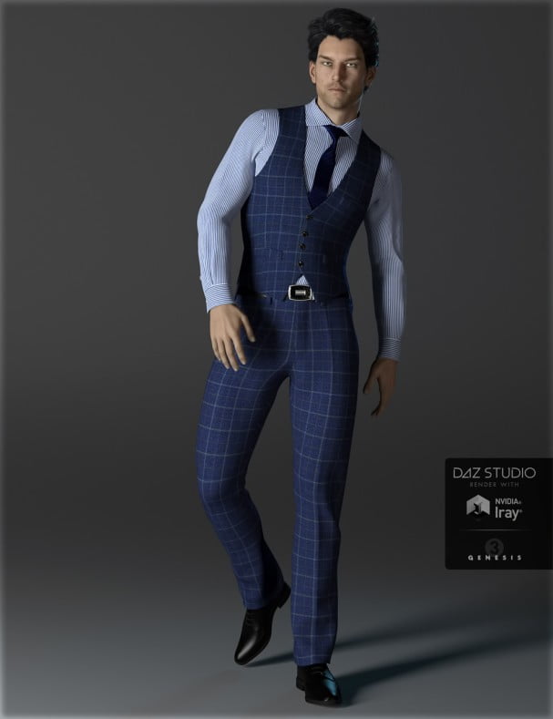 H&C Business Suit A for Genesis 3 Male(s)