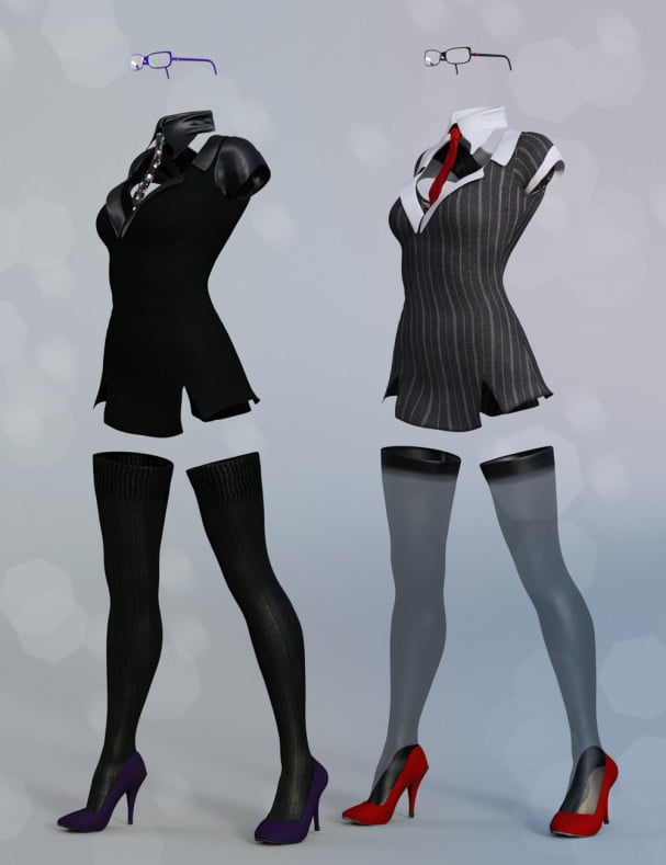 Sexy Secretary Outfit Textures