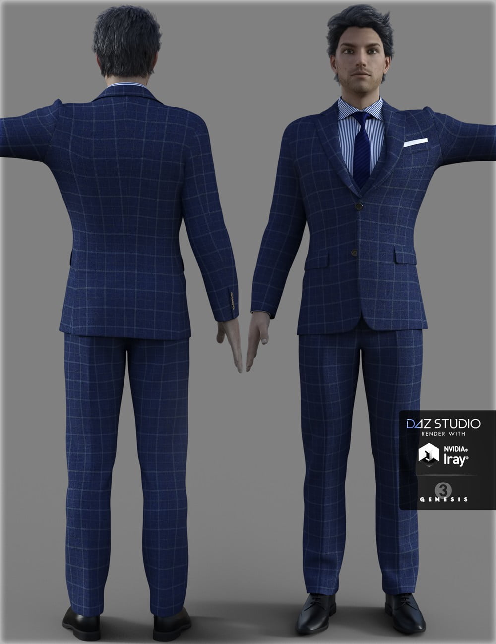 H&C Business Suit A for Genesis 3 Male(s)