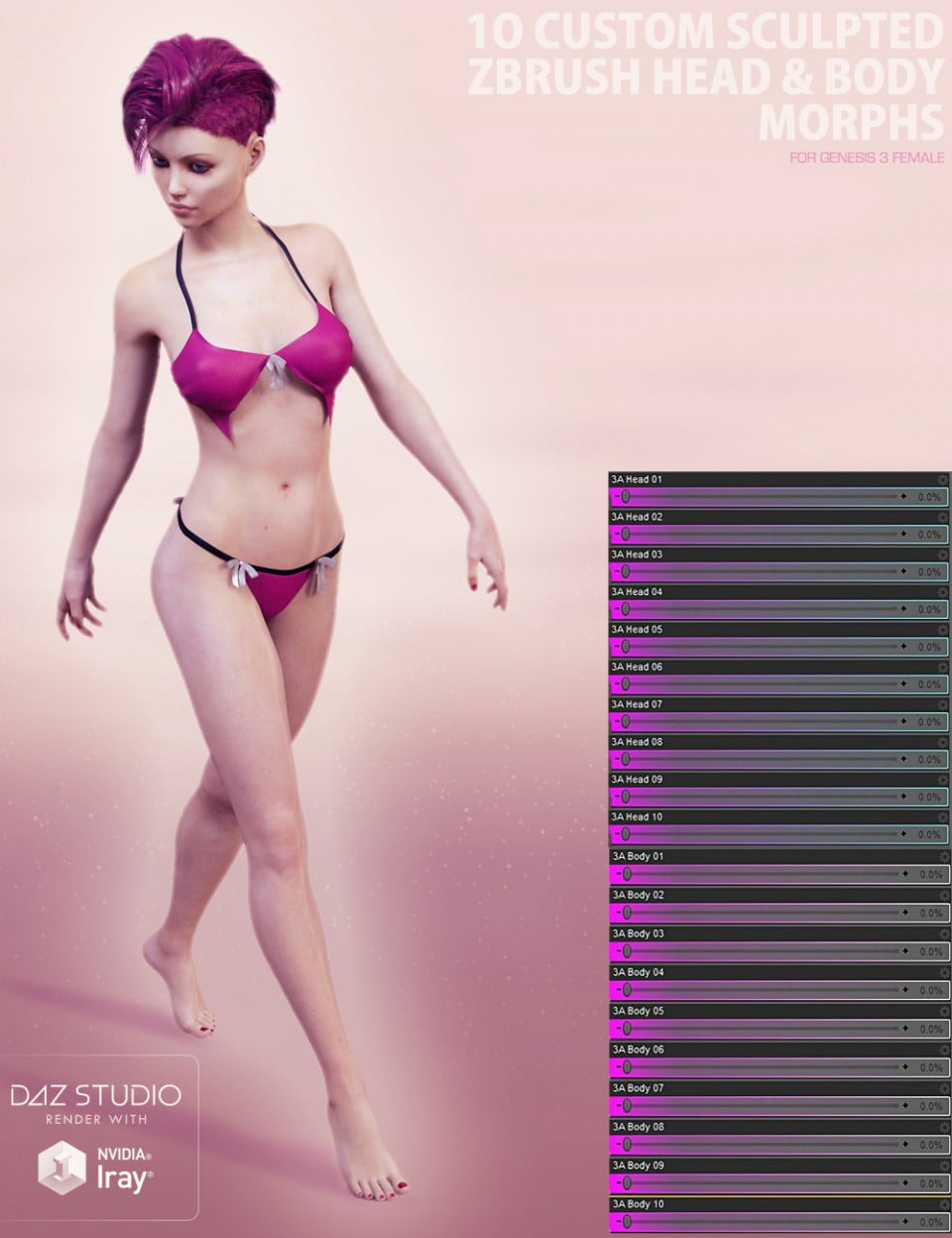 Versatile Morphs for Genesis 3 Female