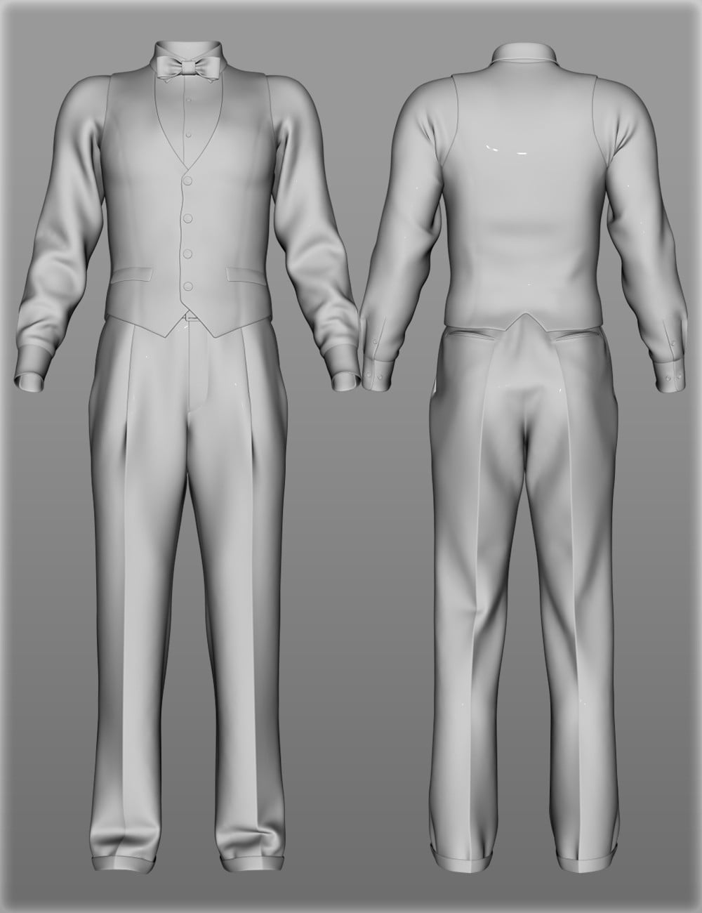 Waiter Uniform for Genesis 2 Male(s)