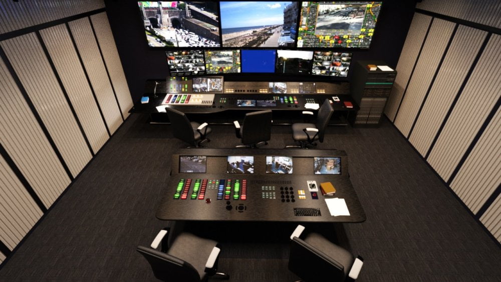 Security Expert Building with Control Room